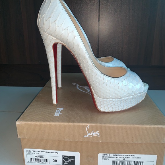 Lady peep 150 python crystal. Open toe - Picture 2 of 3